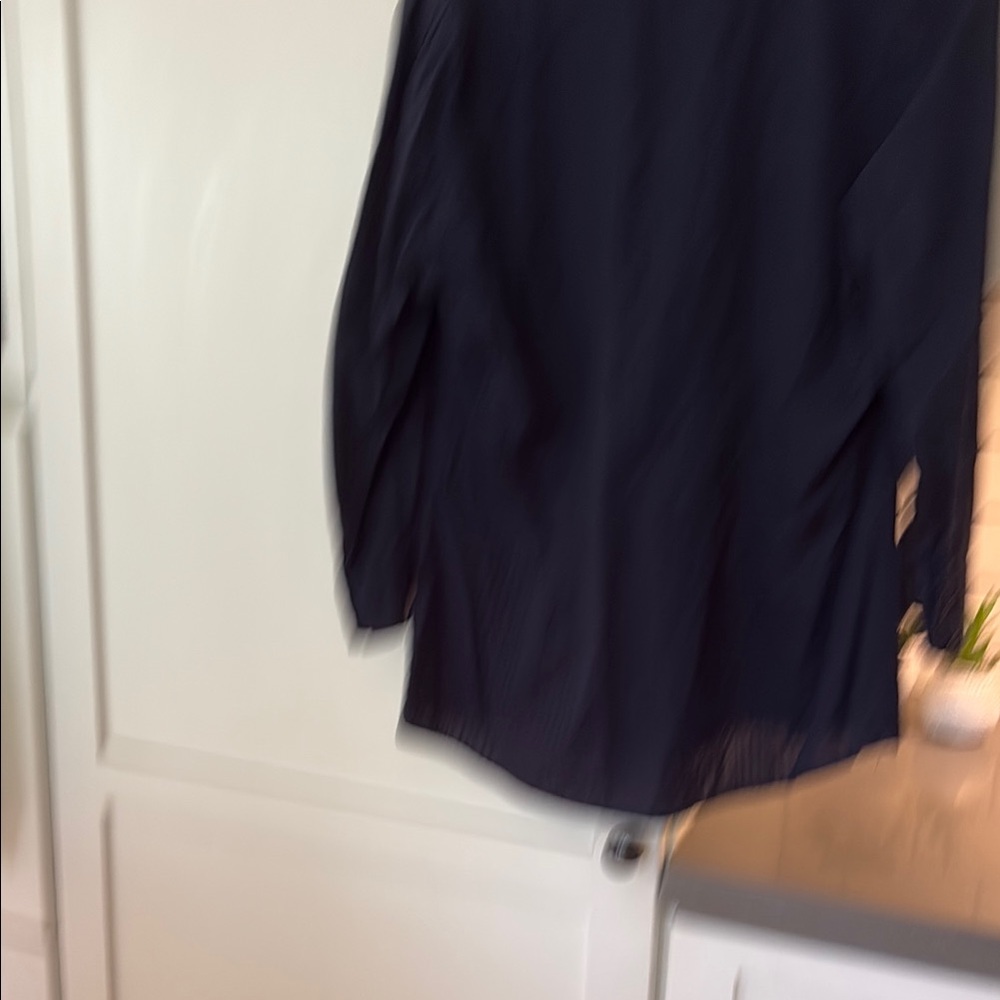 Navy Blue Women's Top - Picture 2 of 4